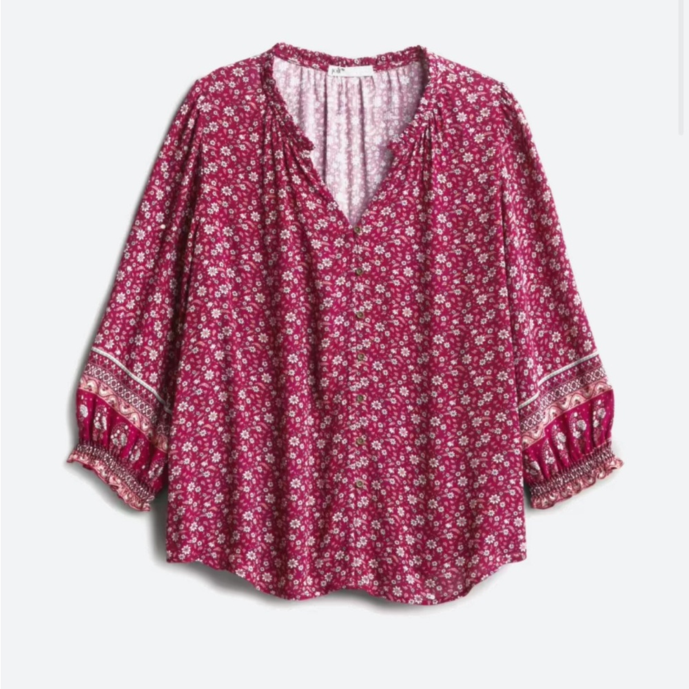 LIKE NEW Mason & Belle Tierra Smocked Sleeve Top Size 3x